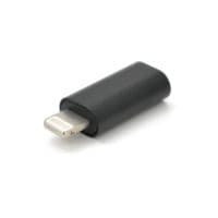 Переходник Lighting(M) =&amp;gt; Type-C (F), Black, OEM