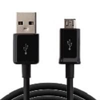 Кабель USB 2.0 (AM / Miсro 5 pin) 1,5м, черный, Пакет Q250