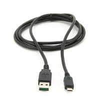 Кабель USB 2.0 (AM / Miсro 5 pin) 1,8м, черный, Пакет Q250