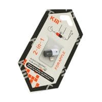 Переходник KIN KY-176 Lighting(M) => 2 / Lighting(F), White / Black, Box