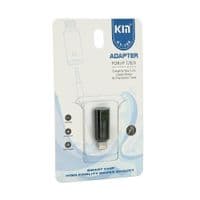 Переходник KIN KY-198 Lighting(M) =&amp;gt; Jack 3.5mm(F), Black, Box
