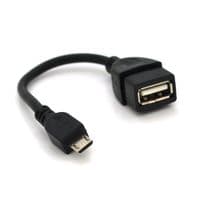 Кабель USB 2.0 AF / Micro-B OTG, 0.1m