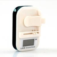 Универсальное зарядное устройство с LCD 5G для батарей 4.25V 0.3A,220V, White / Black, Box