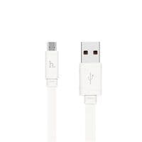 Кабель Hoco X5 Bamboo, Micro-USB, 2.4A, White, довжина 1м, BOX
