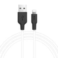 Кабель Hoco X21 Plus Silicone, Lightning-USB, 2.4A, White, длина 1,2м, BOX