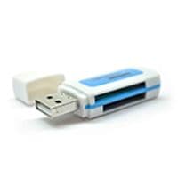 Кардридер универсальный 4в1 MERLION CRD-5BL TF / Micro SD, USB2.0, Orange, OEM Q50