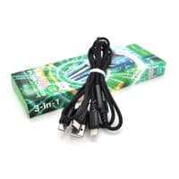 Кабель HOCO X76 USB-1 3 in 1 Micro / Iphone / Type-C, 2A, длина 1м, Black, Box