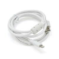 Кабель HIGH SPEED USB c ФИЛЬТРОМ для Iphone 5 / 6 - Ipad 4 белый 1.5M BOX