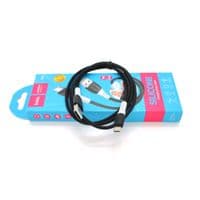 Кабель Hoco X82 silicone, Micro-USB, 2.4A, Black, длина 1м, BOX