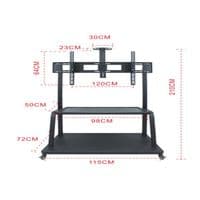 Кронштейн для TV PiPo PP- 2100A , 40&amp;quot;-70&amp;quot;-100&amp;quot;, до 65кг, без наклона, Black, + стойки в комплекте, Box