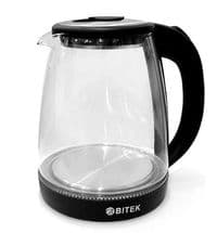 Электрический чайник BITEK BT-3110, с подсветкой, 2400W, 1.8L, Black