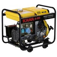 Генератор дизельный KDK7500CE, 6.9KVA, однофазный 230V, объем 12,5л