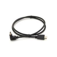 Кабель Merlion HDMI-HDMI 1.0m, v1.4, OD-7.5mm, круглий Black, конектор Black 90&amp;deg; кутовий
