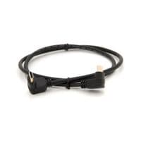 Кабель MerlionHDMI-HDMI 1.0m, v1.4, OD-7.5mm, круглый Black, коннектор Black 90&amp;deg; угловой / 90&amp;deg; угловой
