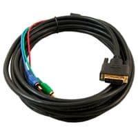Кабель DVI (папа)-3RCA (папа), 3m , 2 феррит, Black, ОЕМ