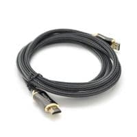 Кабель VEGGIEG HA-1 HDMI-HDMI 4K UHD, 1.0m, v2,0, OD-4.0mm, круглый, Black, коннектор Black-Metal, Пакет
