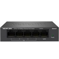 Коммутатор POE 48V Mercury MS05CP 4 портов POE+1 порт Ethernet (Uplink ) 10 / 100 Мбит / сек, БП в комплекте