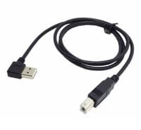 Кабель USB 2.0 RITAR AM / BM, 3.0m, угловой 90&amp;deg;, черный