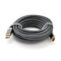 Кабель VEGGIEG HX-8 HDMI-HDMI 2K * 4K, 8.0m, v2,0, OD-8.0mm, круглый, оплетка, Black, коннектор Black-Gold, Box