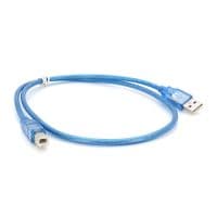 Кабель USB 2.0 RITAR AM / BM, 0.5m, прозрачный синий