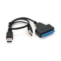 Кабель Usb 3.0 AM + USB 2.0 to SATA black 0.1m для HDD / SSD дисков