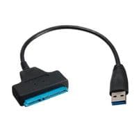 Кабель Usb 3.0 AM to SATA black 0.1m для HDD / SSD дисков