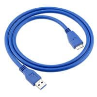Кабель Usb 3.0 AM to Micro-B Blue 0.5m для жестких дисков