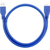 Кабель Usb 3.0 AM to Micro-B blue 1.0m для жестких дисков