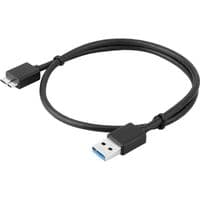 Кабель Usb 3.0 AM to Micro-B black 1.5m для жорстких дисків