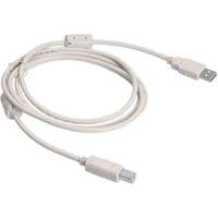Кабель USB 2.0 AM/BM, 3.0м, 1 ферит, білий