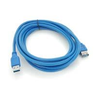 Удлинитель USB 3.0 AM / AF, 3.0m, Blue, пакет