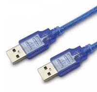 Кабель USB 2.0 RITAR AM / AM, 5.0m, прозрачный синий