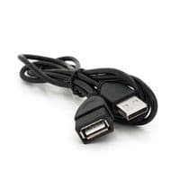 Удлинитель USB 2.0 AM / AF, 1,0m, черный Q250