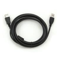Удлинитель USB 2.0 AM / AF, 2.0m, 1 феррит, черный Пакет Q250