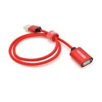 Удлинитель VEGGIEG UF2-0.5, USB 2.0 AM / AF, 0,5m, Red, Пакет