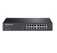 Коммутатор POE Mercury S116PS 15 портов POE 100Мбит + 1 порт Ethernet (UP-Link) 100 Мбит, БП встроенный, крепления в стойку, BOX (294*180*44)