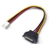 Переходник питания SATA=&amp;gt;4pin(малый), 0.2m, Пакет