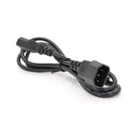 Кабель питания вторичный PC-monitor 1.8m, 0.75mm, 3pin, IEC C13-C14, Q250, Black, OEM