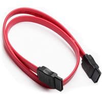 Кабель интерфейсный SATA 0.40м, прямой без защелки, красный