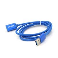 Удлинитель iKAKU KSC-753 ZUOFEI USB AM / AF USB3.0 charging data extension cable, 1,2m, Blue, Box