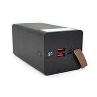 Power bank YM-355, 50000mAh, ліхтарик, Input:5V / 2.1A(micro USB, Type-C), Output:5V / 2.1A(2хUSB), FastCharger PD22.5W(QC3.0) / Type-C, пластик, Black,BOX