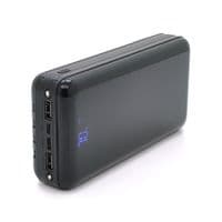 PowerBank Bix-30000mAh, Вхід:MicroUSB+Type-C, Вихід:4USB / Type-C / MicroUSB / Lightning, QC22.5W / PD20W, Чорний