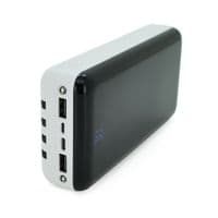 PowerBank Bix-30000mAh, Input:MicroUSB+Type-C, Output:4USB / Type-C / MicroUSB / Lightning, QC22.5W / PD20W, White