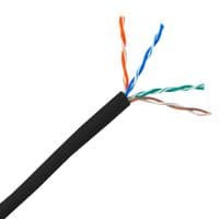 Кабель U/UTP кат. 5E, 24AWG, наружный, обол. PE(Fca), 305 м, черный