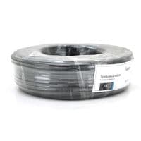 Телефонний кабель Merlion 4 житловий 28awg CCS, моножильний, круглий, 100метрів у бухті чорний