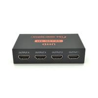 Активный HDMI сплитер 1=&amp;gt;4 порта, 4K, 2K, 3D, 1080Р, 1,4 версия, DC5V / 2A, Box