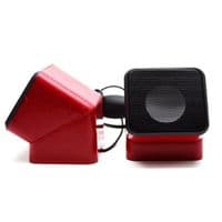 Колонки 2.0 G-SYSYTEM G-012, 2х2.5W, USB, Red / Black, пластик, c регулировкой звука на проводе, BOX