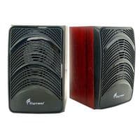 Колонки 2.0 Hotmai A10 USB+3.5mm, 2x3W, 20Hz- 18KHz, с регулятором громкости, Black, BOX, Q24