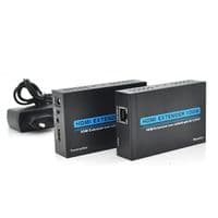 Одноканальный активный удлинитель HDMI сигнала по UTP кабелю с ИК. Дальность передачи: до 120метров, cat5e / cat6e 1080P / 3D с блоком питания.
