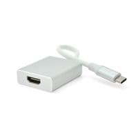Конвертер Type-C (тато) на HDMI (мама) 10cm, Silver, 4K / 2K, Пакет